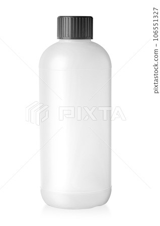 A white bottle with black lid A white bottle with black lid 106551327