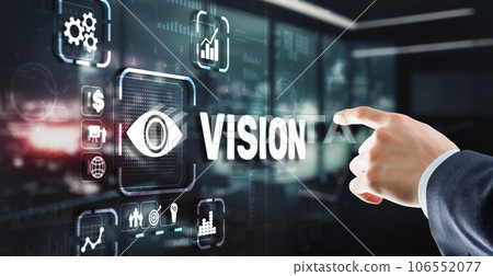 Vision Direction Future Business Inspiration Motivation Concept 106552077