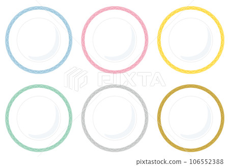 Vector illustration set of colorful plates/cutlery 106552388