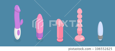 3D Isometric Flat Vector Conceptual Illustration of Sex Toys 3D Isometric Flat Vector Conceptual Illustration of Sex Toys 106552825