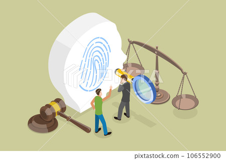 3D Isometric Flat Vector Conceptual Illustration of Forensic Psychology 3D Isometric Flat Vector Conceptual Illustration of Forensic Psychology 106552900