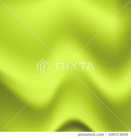 Silk green background. Abstract vector pattern with copy space. Liquid wave texture, smooth drapery wallpaper. Wedding fabric, satin. Wavy design for banner, card, postcard, backdrop 106553609