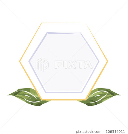 Isolated watercolored empty floral banner Vector Isolated watercolored empty floral banner Vector 106554011