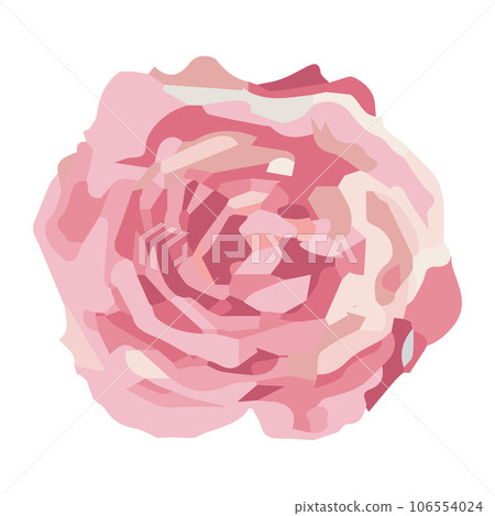 Isolated watercolor sketch of a flower Vector Isolated watercolor sketch of a flower Vector 106554024