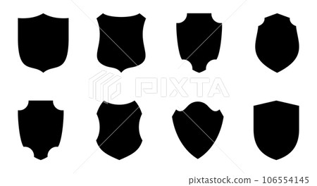Shield icon. Police sheriff badge. Department of the armed forces Shield icon. Police sheriff badge. Department of the armed forces 106554145