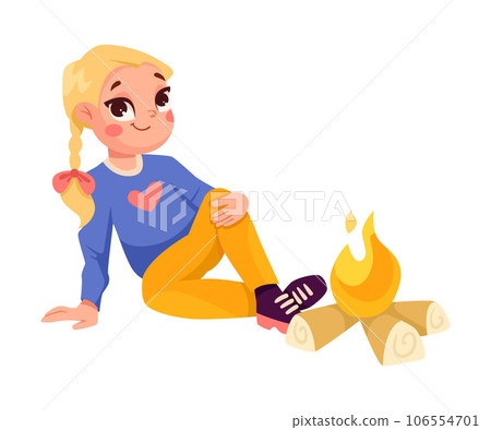 Little kids in dangerous situations playing Vector Image