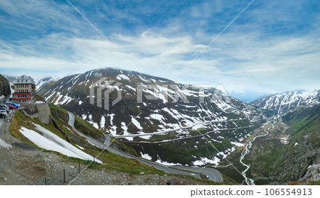 Summer mountain landscape (Furka Pass, Switzerland) Summer mountain landscape (Furka Pass, Switzerland) 106554913
