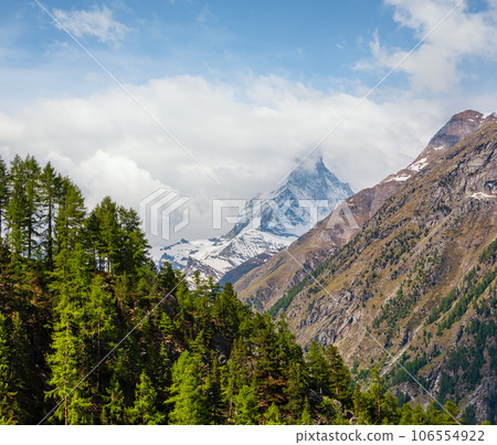 Summer Matterhorn Alps mountain, Swiss Summer Matterhorn Alps mountain, Swiss 106554922
