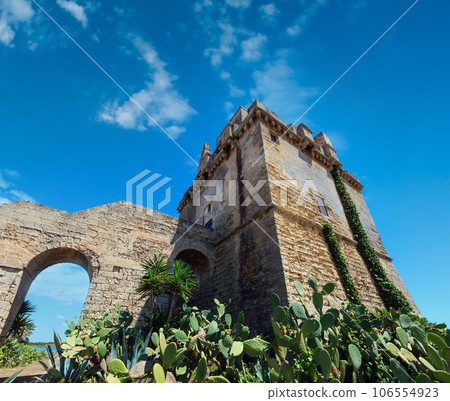 Torre Colimena on Salento sea coast, Italy 106554923