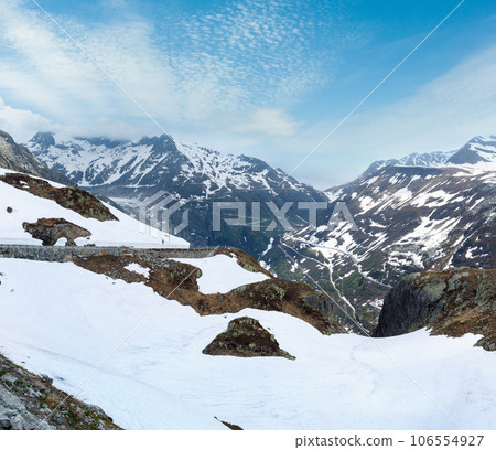 Summer mountain landscape (Grimsel Pass, Switzerland) 106554927
