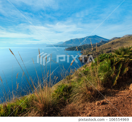 Zingaro sea coast, Sicily, Italy 106554969
