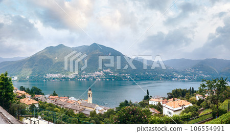 Lake Como (Italy) summer panorama. 106554991