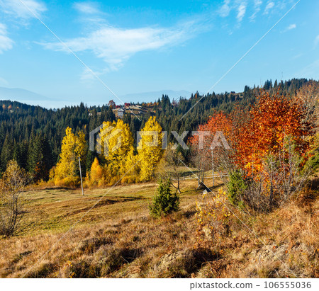 Morning autumn Carpathians landscape. Morning autumn Carpathians landscape. 106555036
