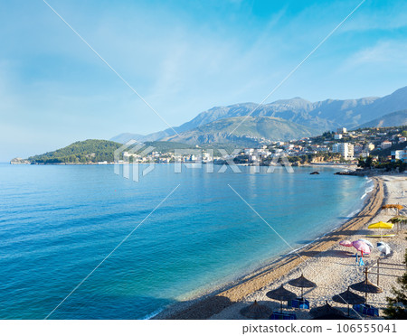 Summer coastline morning view (Albania) 106555041