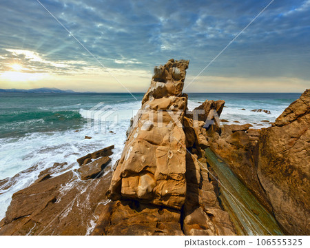 Beach Azkorri or Gorrondatxe view. Beach Azkorri or Gorrondatxe view. 106555325