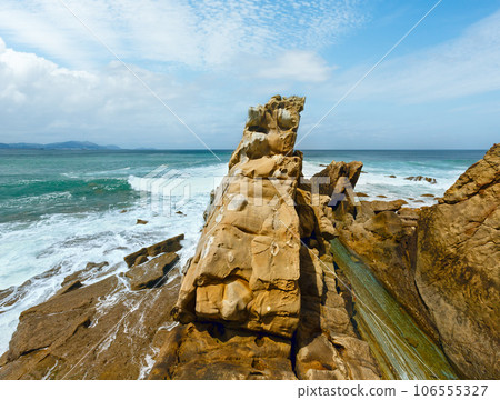 Beach Azkorri or Gorrondatxe view. Beach Azkorri or Gorrondatxe view. 106555327