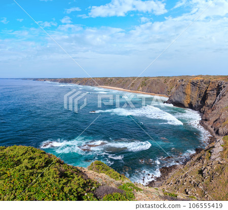 Atlantic ocean coast landscape (Algarve, Portugal). Atlantic ocean coast landscape (Algarve, Portugal). 106555419