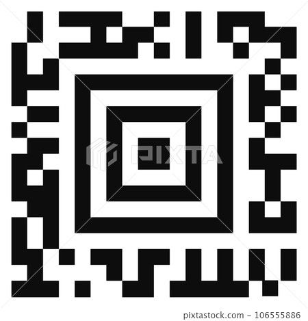 Media square barcode template. Abstract code technology Media square barcode template. Abstract code technology 106555886