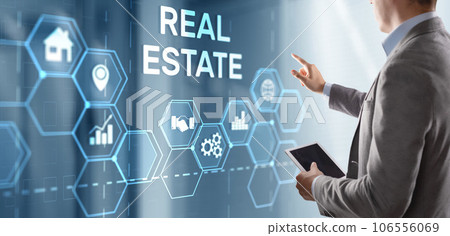 Real estate concept. Buying real estate for business or life 106556069