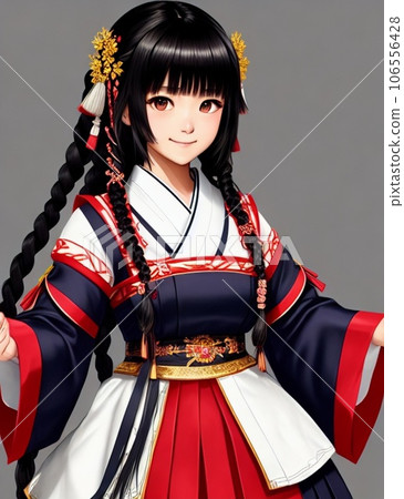 Cute girl wearing ethnic costume Cute girl wearing ethnic costume 106556428