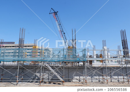 Logistics warehouse under construction 106556586