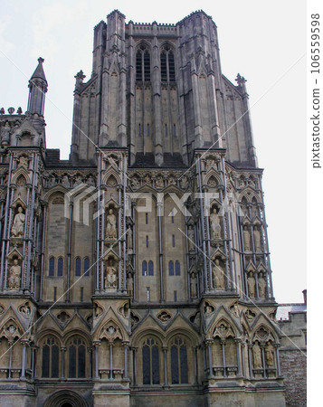 英國英格蘭薩默塞特韋爾斯大教堂西立面南側扶壁壁龕 106559598