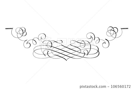 Classic western style decorative border for message board 106560172
