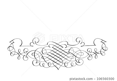 Classic western style decorative border for message board 106560300