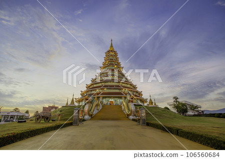 The Wat Huay Pla Kang, Chinese temple in Chiang Rai Province, Thailand. 106560684