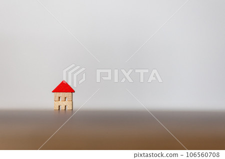 House with red roof blocks House with red roof blocks 106560708
