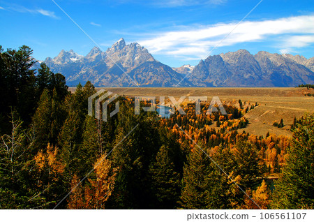 United States Autumn Grand Teton National Park Teton Mountains Snake River United States Autumn Grand Teton National Park Teton Mountains Snake River 106561107
