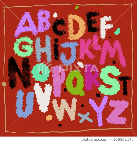 hand drawn alphabet in ink. Writing in English by hand. isolated typeface group on a white background hand drawn alphabet in ink. Writing in English by hand. isolated typeface group on a white background 106561173