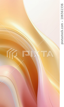 Abstract technological virtual background with gradient pink and yellow waves, minimalist style Abstract technological virtual background with gradient pink and yellow waves, minimalist style 106561336