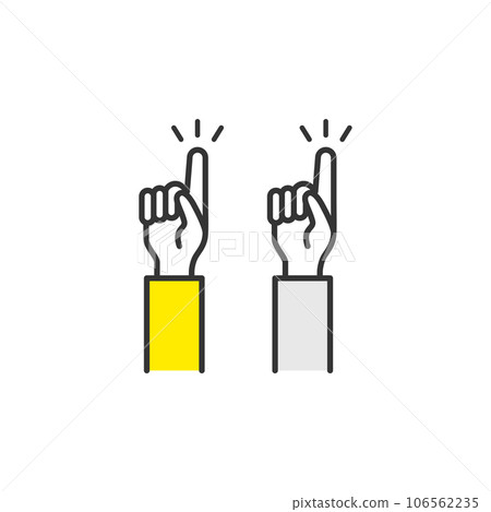 Pointing icon Index finger icon Pointing icon Index finger icon 106562235