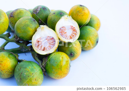 Betel nuts on white background. 106562985