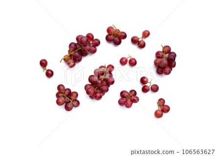 Fresh grape on white background. 106563627