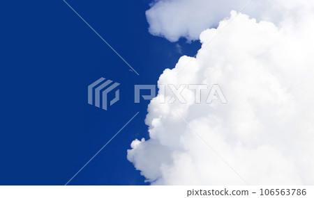 Blue sky with white clouds 106563786