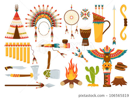 Native American Heritage Month Day Vector Illustration with Celebrate America Indian Culture Annual in United States to Contributions Background Native American Heritage Month Day Vector Illustration with Celebrate America Indian Culture Annual in United States to Contributions Background 106565819