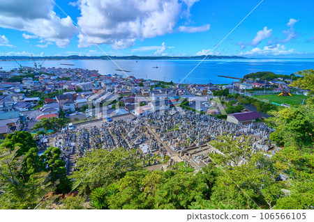 View from Kannondo of Daifukuji Cliff Kannon in Tateyama City, Chiba Prefecture (Funagata, Kagamigaura, Tateyama Bay, etc.) 106566105