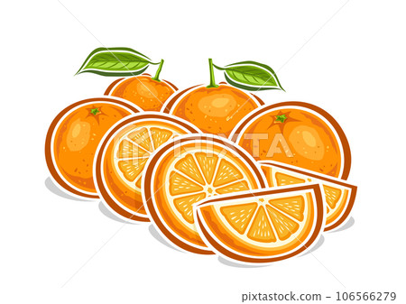 Vector logo for Oranges Vector logo for Oranges 106566279