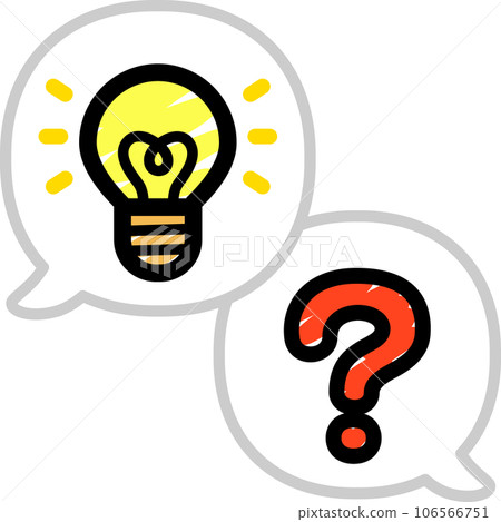 問號和燈泡，解決方案 106566751