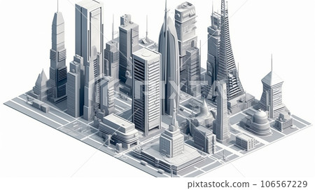 摩天大樓城市模型 106567229
