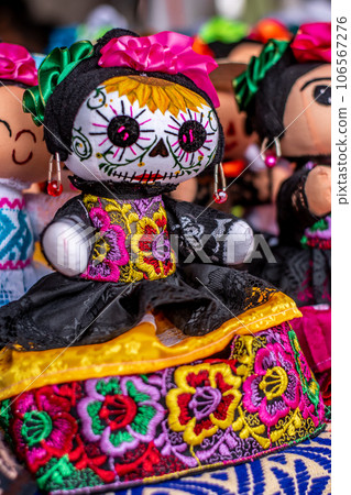 Photo material: Mexican Day of the Dead doll 106567276