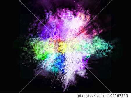 彩色煙霧爆炸的抽象背景 彩色煙霧爆炸的抽象背景 106567763