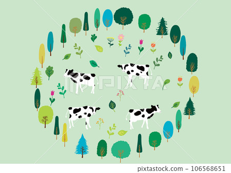 Grazing landscape Grazing landscape 106568651