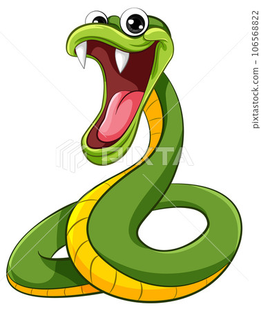 Green Snake Cartoon Green Snake Cartoon 106568822