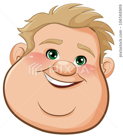 Cheerful Overweight Teenage Man 106568909