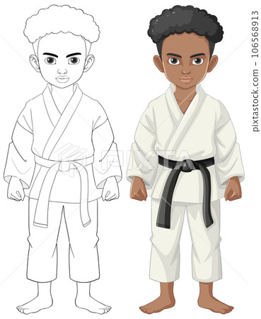 African Boy in Judo Outfit 106568913