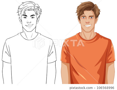 Handsome Young Man Smiling Handsome Young Man Smiling 106568996