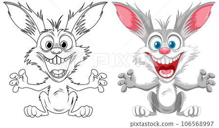 Crazy Rabbit Cartoon Freak Out Crazy Rabbit Cartoon Freak Out 106568997